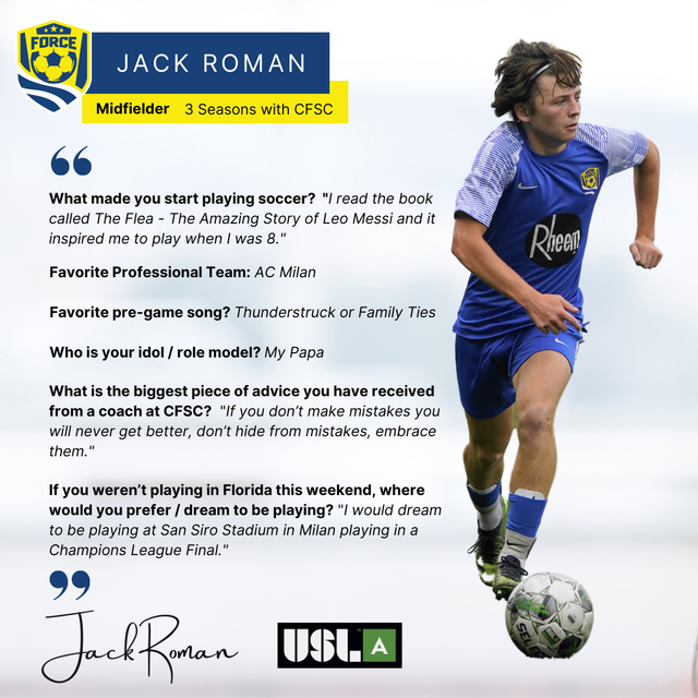 USL Academy Cup - Player Spotlights